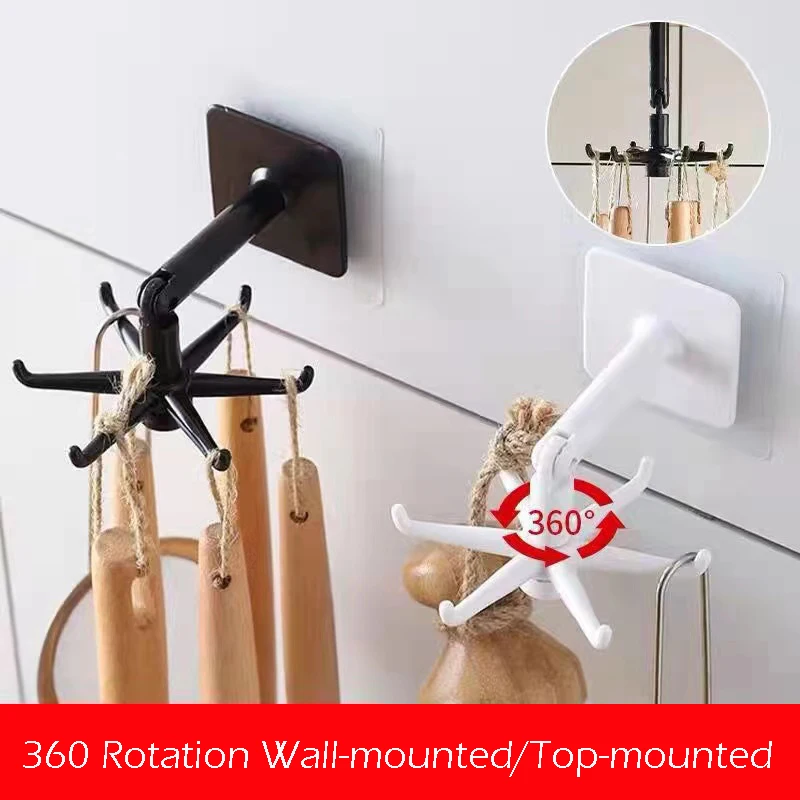 Wall Hook Kitchen Utensils Key Holder Multi Purpose Hooks Holder