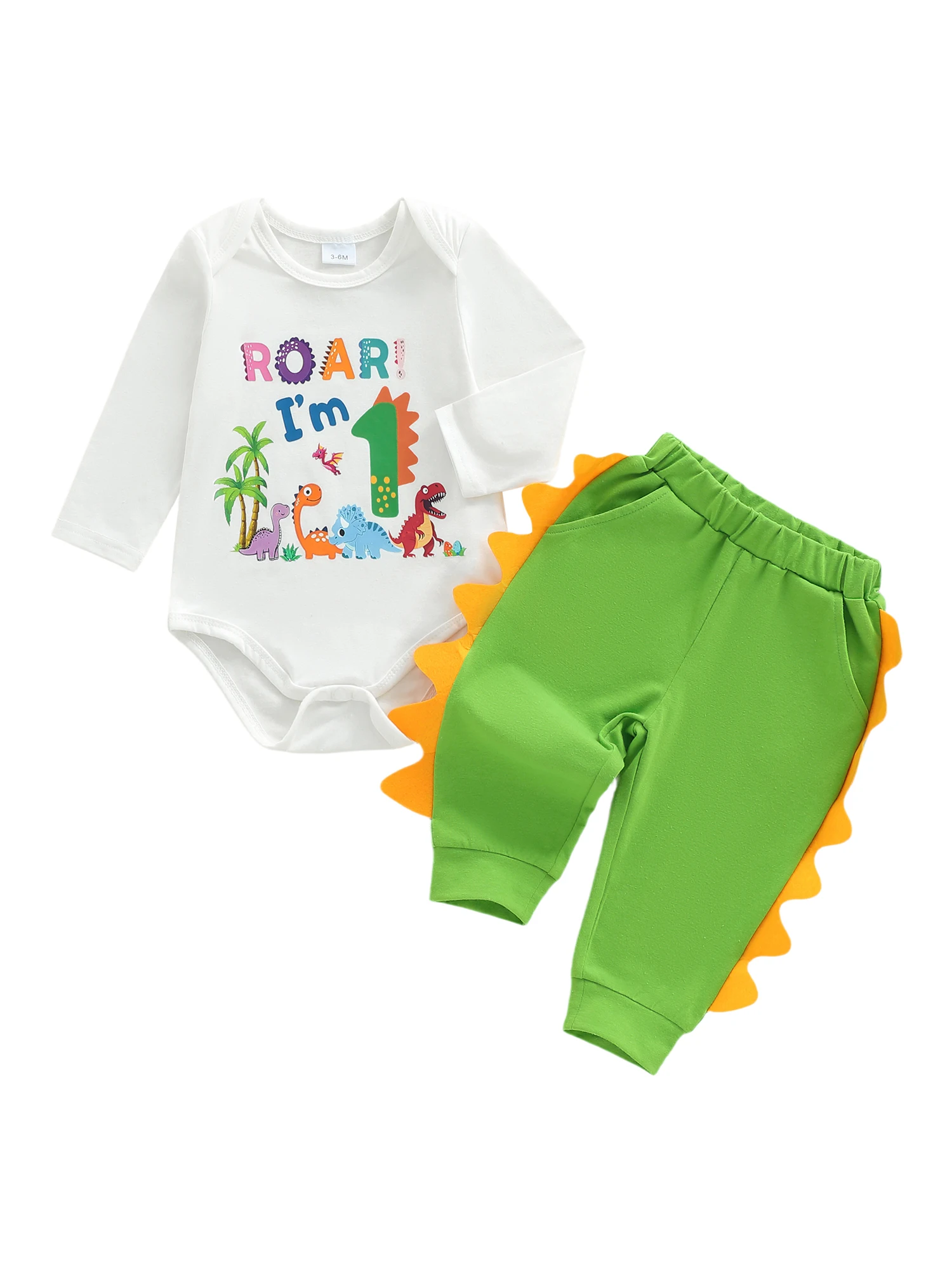 Adorable Baby Girl s Birthday Clothing Sets Stylish Floral Printed Bodysuit with Tutu Skirt 2Pcs Party Outfits for Fall