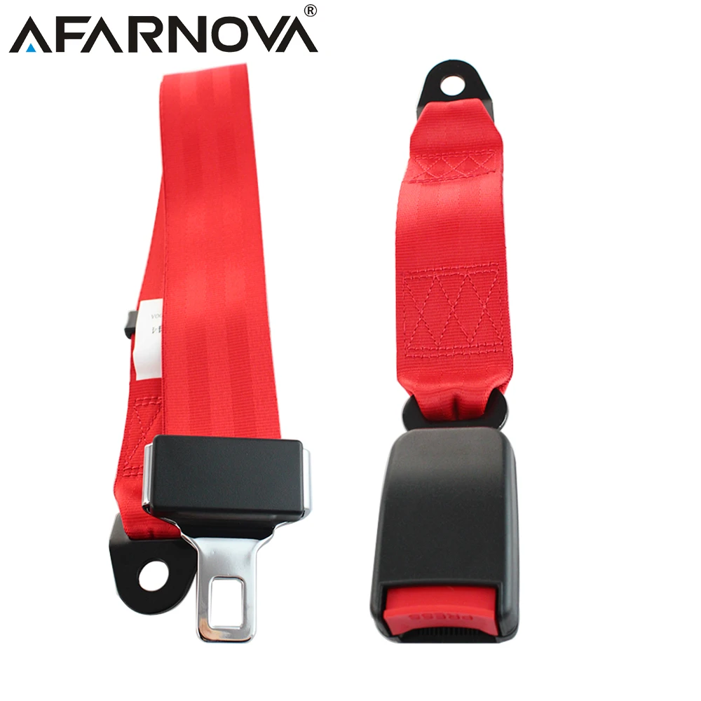 Afarnova Two point Safety Belt CAR SEAT Adjustable Seat Belts Auto