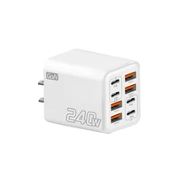 240W GaN USB C Charger 8 in 1 Fast Charging Phone Charger Power Adapter For iPhone Samsung Xiaomi Type C EU/US Plug Wall Charger 6
