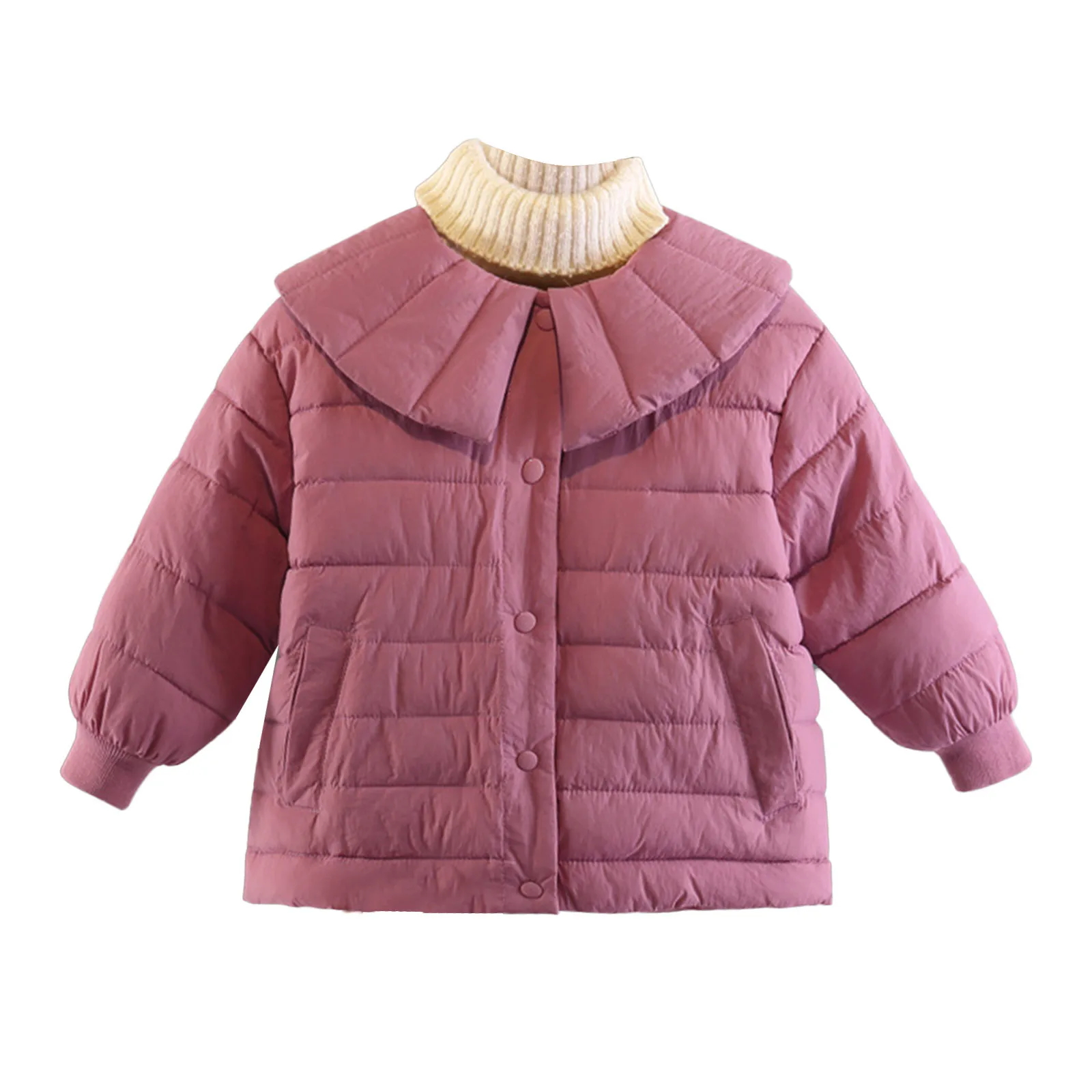 

Juniors Coats for Teen Girls Newborn Infant Babys Girls Winter Solid Warm Thick Cotton Long Sleeve Winter Coats Girl Size 6