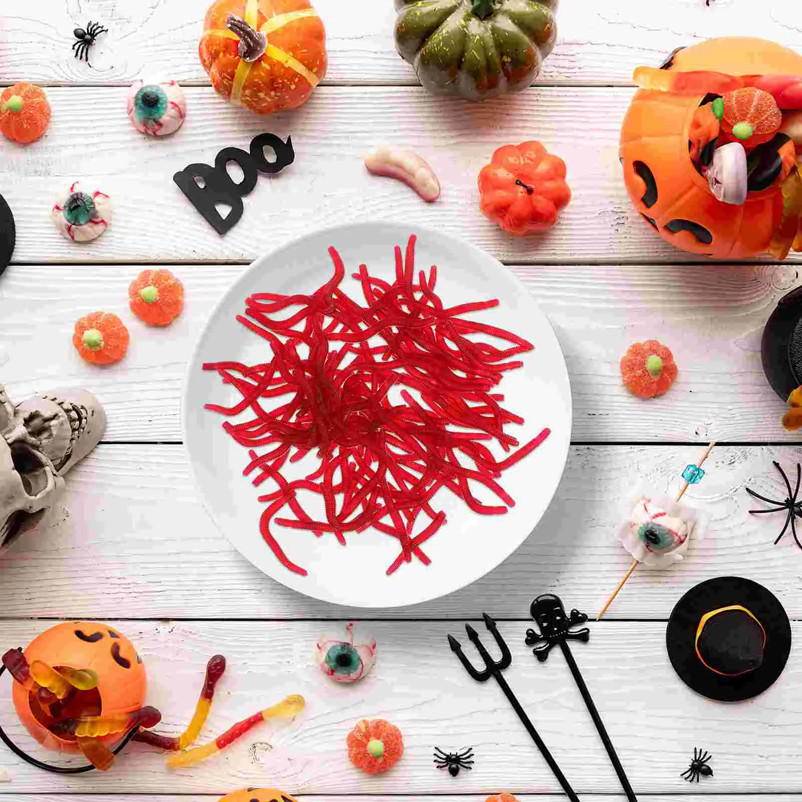 

4cm Simulation Earthworm Artificial Red Fishing Worms Fishing Lures Supple Fish Baits Toys