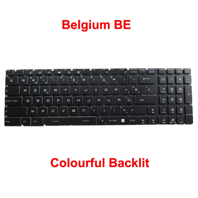 Eua jp Teclado para Msi Backlit Rgb Ge63 8re 8rf Ge63 7rd 7rc Ge73 7rc 7re Gs73 Gs63 Discrição 8rd 8re Gs75 Inglês Japonês - Imagem 3