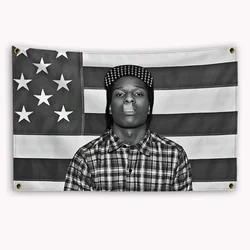 A$AP Rocky American Flag Motivational Wall Decor - 90x150cm 3x5 Ft - 90x150cm(35x59in) (331JDQ0077)
