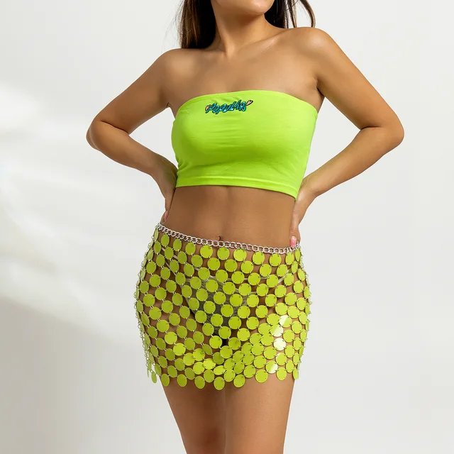 melt 処さ the lady body chain jersey skirt