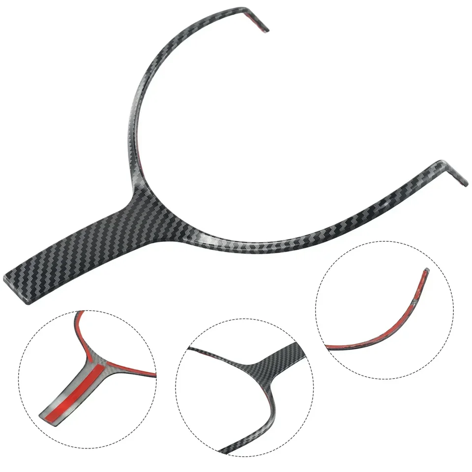 Cubierta Volante Fibra De Carbono ABS Para BMW Serie 2,3,4,5,6,X5,X6 | Fácil Instalación, Antiarrayazos