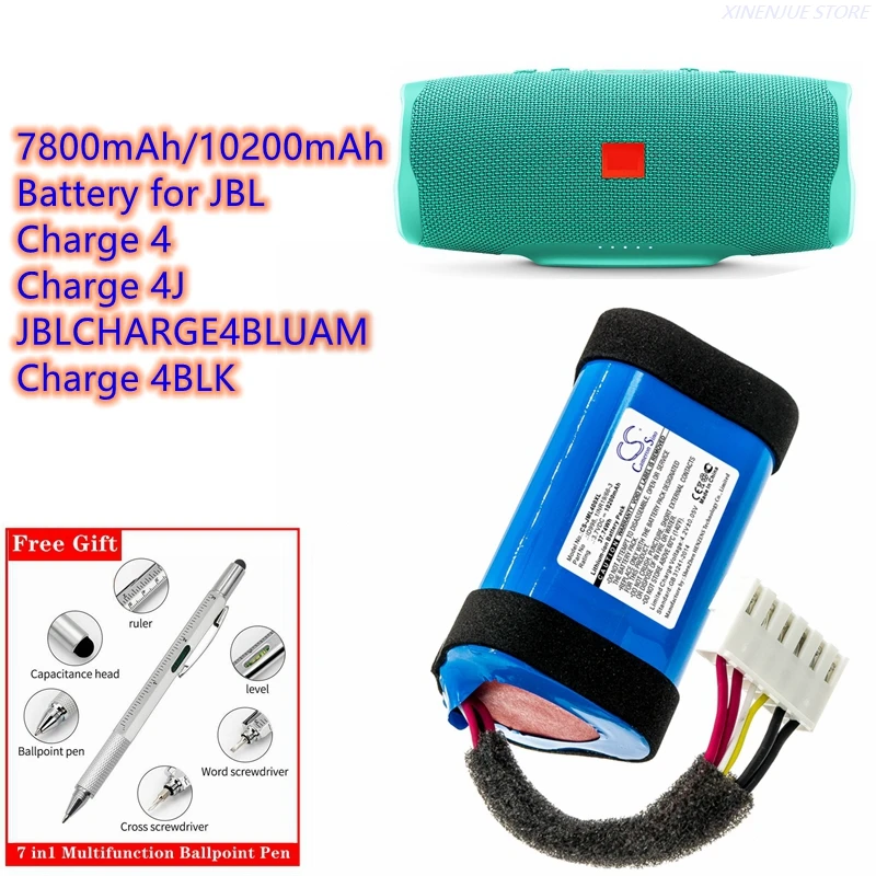 Fayerkar Batterijvervanging voor JBL Charge 4 draagbare Bluetooth luidspreker 1INR19/66-3, ID998, IAA011NA, SUN-INTE-118 Wireless Soundbox 7800mAh accupack.(Niet van toepassing op charge4Q