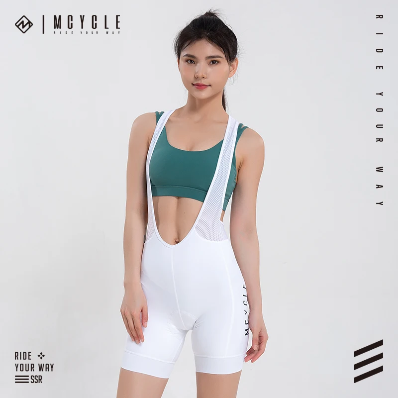 MCYCLE MK031W Women's Seamless Padded Cycling Bib Shorts Breathable