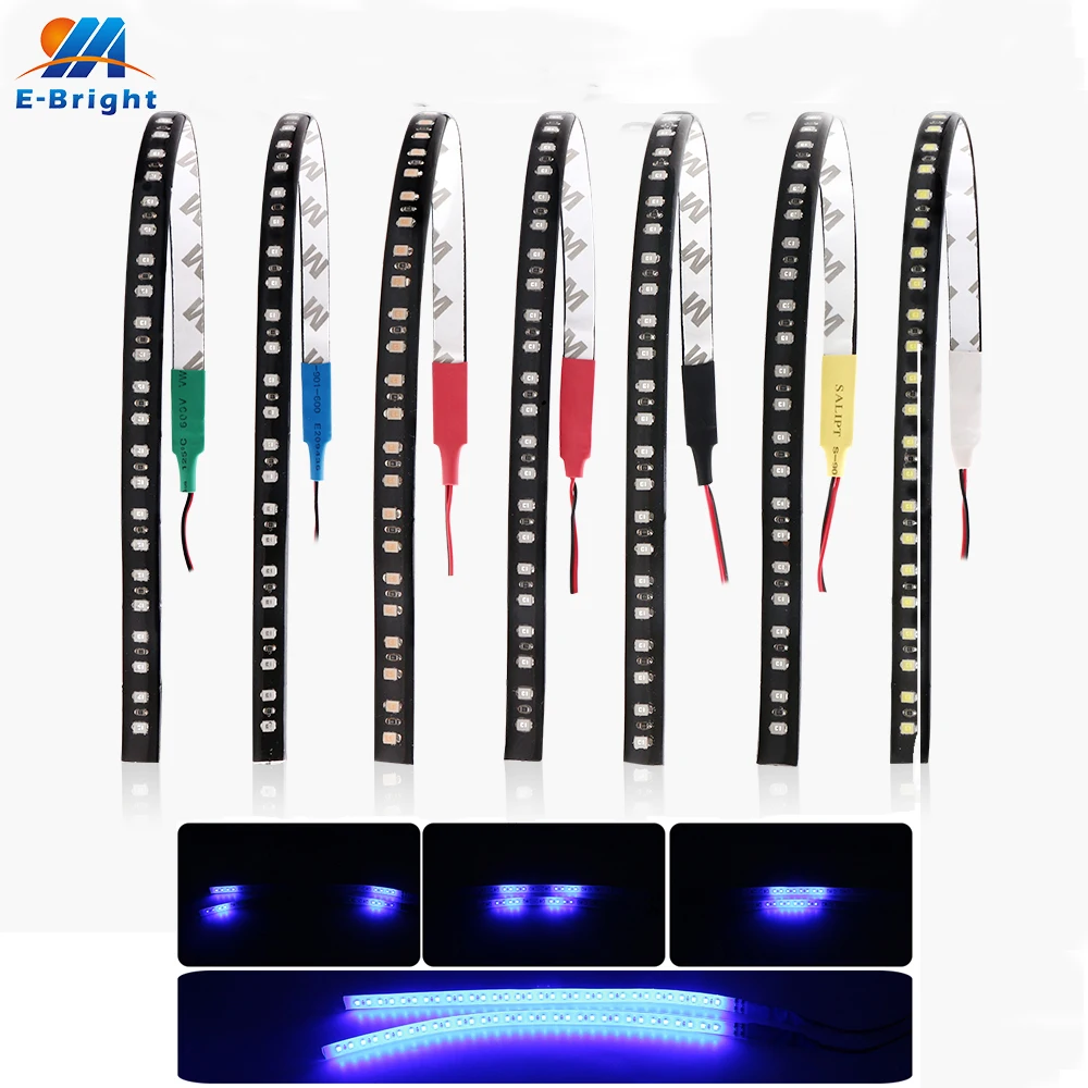 2Pcs Flexible 30CM 5050 White/Blue/Green/Red/Yellow SMD LED Strip Light DC 12V 