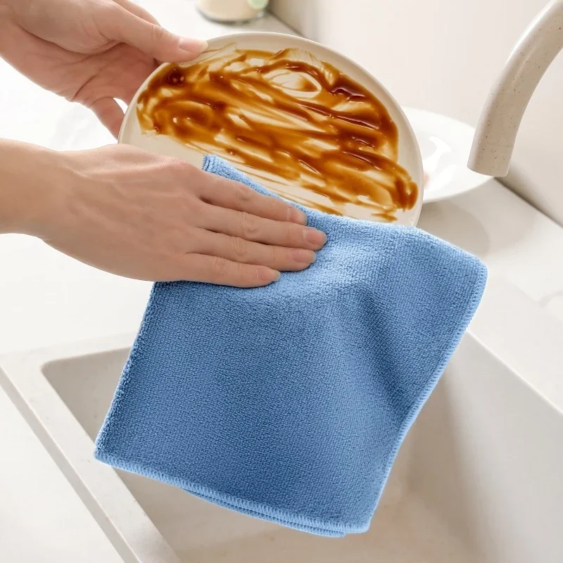 5/10/50PCS Random Color Cleaning Towels,Multifunctional Cleaning Cloths for Countertop Cleaning and Car Washing,Kitchen Cleaning