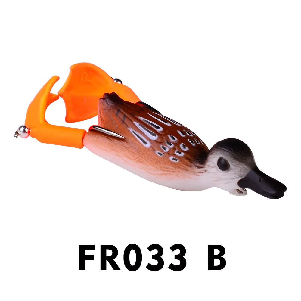 PROBEROS 1Pcs Propeller flipper duck Fishing Lure Ducking Fishing Frog Lure  9cm-11.5g Artificial Bait Duckling 3D Eyes Day Baits - AliExpress