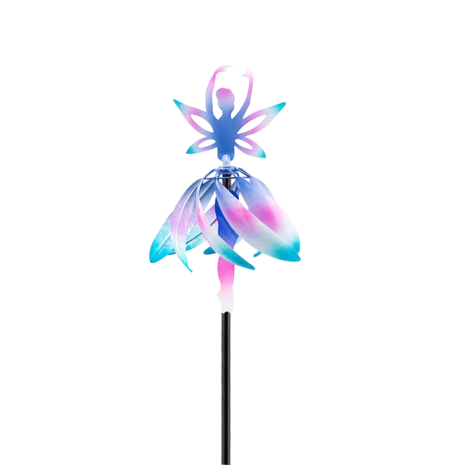 

Plastic Sculpture Windmill Outdoor Fairy Ballerina With Stake Lawn Park Yard Garden Decor Ground Plug Coloful Gifts Wind Spinner