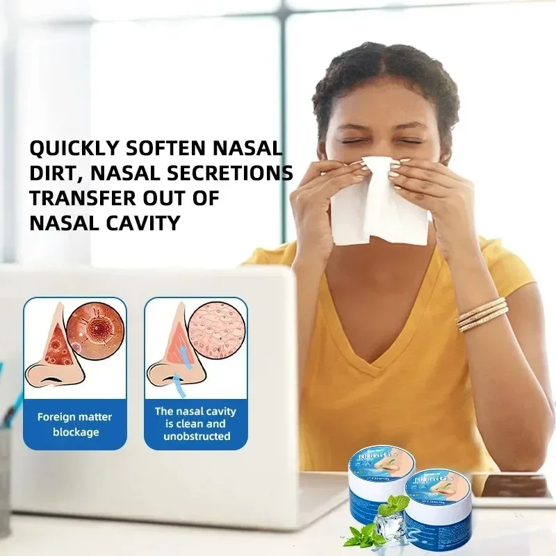 Rhinitis Nose Nasal Cream Sinusitis Treatment Ointment Allergic Itchy Nos Sneezing Congestion Plaster Nose Health Care pain relief cream pain relief plaster nasal herbal cream