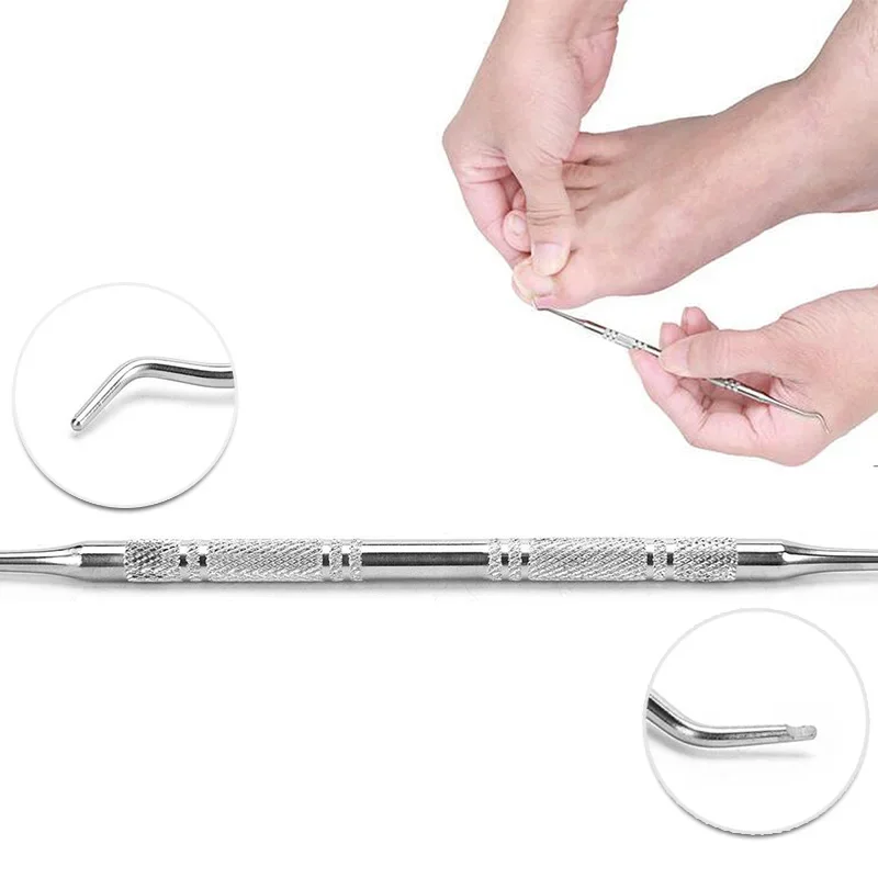 1pcs Double Ended Ingrown Toe Nail Lifter Pedicure Tool