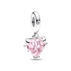 New Pink Heart Family Tree Pendant happy tree Charms house Beads Fit Original Bracelet Accessories 925 Silver Women Jewelry Gift 3