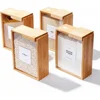 New Food Storage Box Wooden Kitchen Oatmeal Cereal Storage Barrel Bamboo Wood Grain Dispenser Food Storage Organization 4