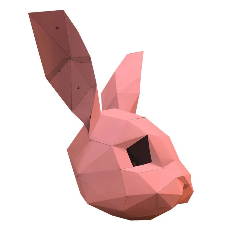 

Easter Bunny Whole Face Masquerade Mask Carnival Halloween Festival Party Prom Aldult Decorate Kawaii Kid Creative Hand DIY Hood