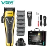 VGR Hair Clipper Professional Hair Trimmer Electric Hair Cutting Machine Vector Motor Haircut 9000 RPM Clipper for Men V-015 1