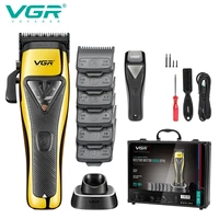 VGR Hair Clipper Professional Hair Trimmer Electric Hair Cutting Machine Vector Motor Haircut 9000 RPM Clipper for Men V-015 1