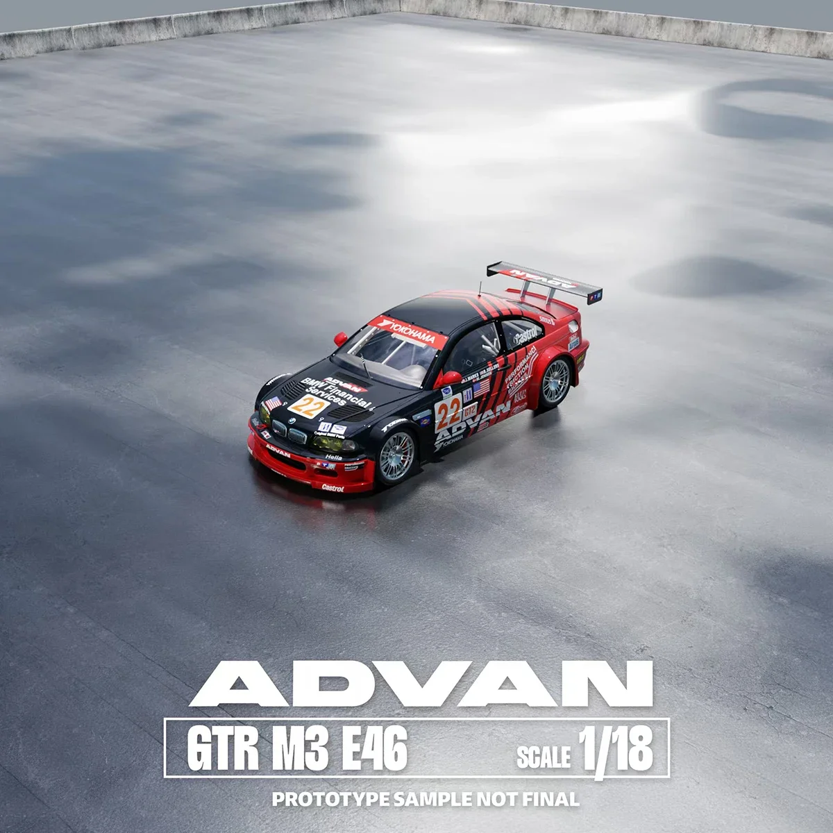 DCM 1:18 BMW M3 GTR E46 2001 – Need For Speed, édition Deluxe + Porte-clés 1/87