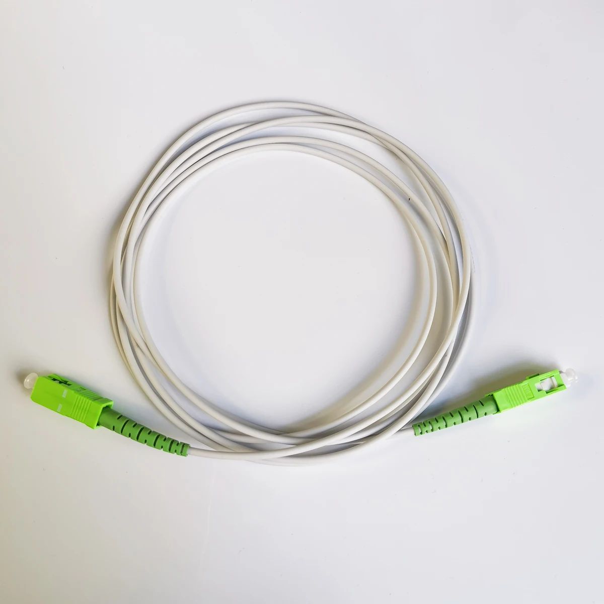 Fiber Optic Cable Steel Armored SC/APC-SC/APC Fiber Optic Patch Cord Armoured Rat-Proof 2M Extension
