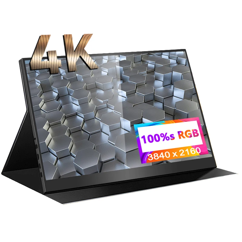 

Новый 15,6 дюймовый 4K 144 Гц 2K портативный монитор 100% sRGB Игровая USB TYPE C HDMI Игровая панель для PS5 XBOX Switch ноутбука смартфона геймера