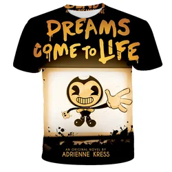 T shirt col ras du cou pour garçons et filles, Style Harajuku, dessin animé 3D 
