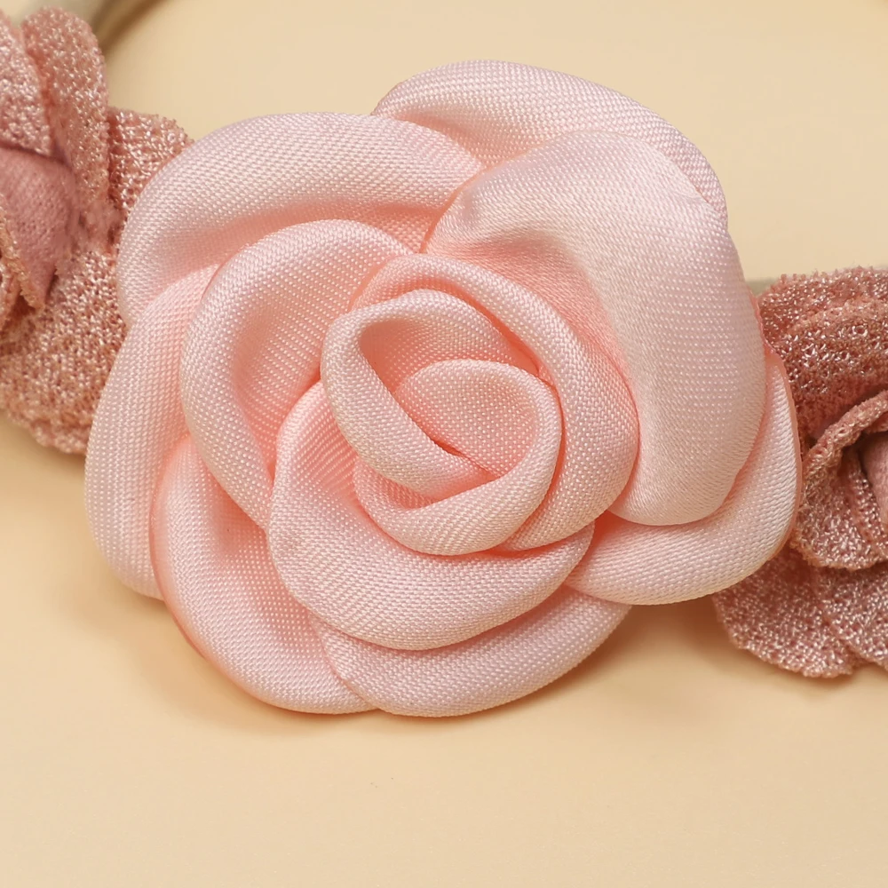 Cute Flower Baby Girl Headband Elastic Nylon Hair Band for Newborn Toddler Headwear Soft Kids Turban Baby Hair Accessories Girls 4