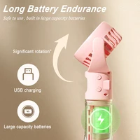 Ventilateur humidificateur Portable Mini ventilateur de brume d'eau USB Rechargeable Mini ventilateur portatif avec humidificateur petit ventilateur à main de poche 4