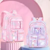 Girls Fantasy Pink Schoolbag Lightweight Nylon Backpack For Students 6~13 Year Old Children Mochila  6777 1