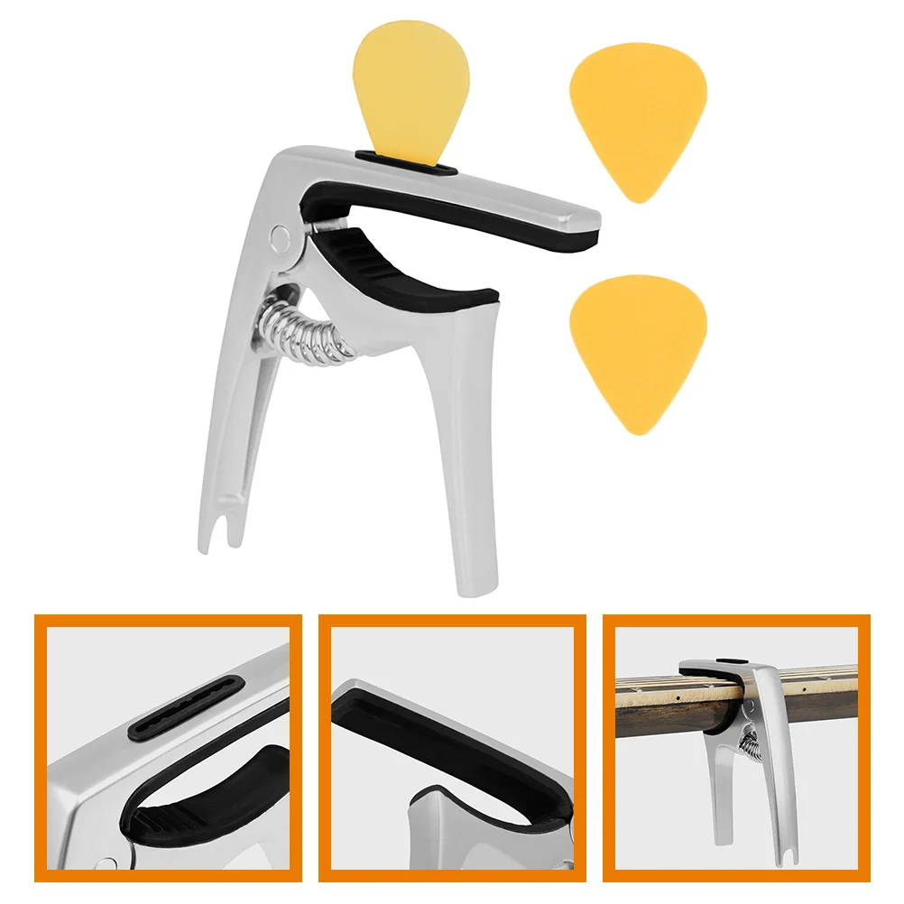 

Guitar Capo Electric Guitar Capo Ukulele Electric Tuner Guitar Accessories with Guitar Picks