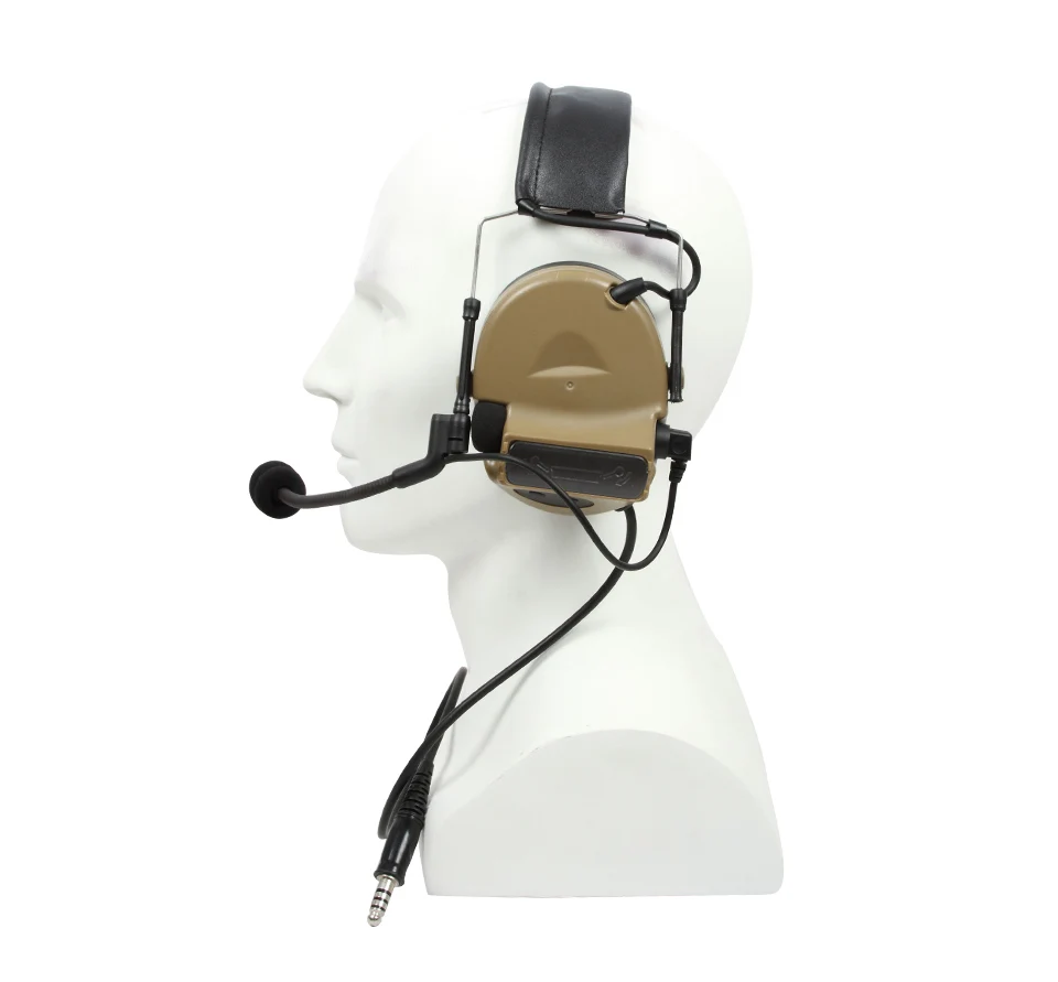 TAC-SKY COMTAC II Silicone Earmuffs Version Outdoor Tactical Headset Hearing Defense Noise Reduction Comtac ii headphones
