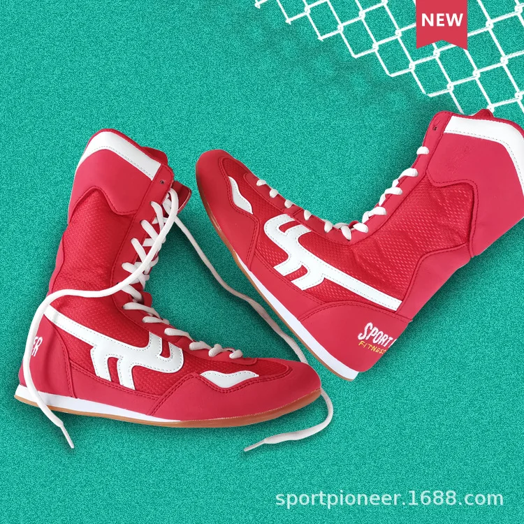 Boks Ayakkabısı Erkek Boxing Martial Arts Taekwondo Sanda Training Special Boxing Training Shoes Fighting Wrestling Shoes
