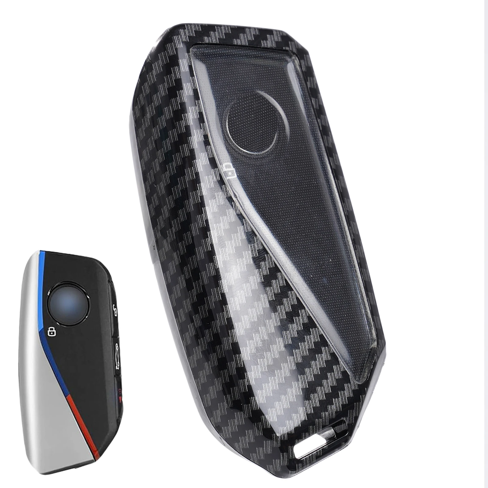 BMW Schlüsselanhänger Abdeckung - Carbon Look Für IX I5 I7 XM 2023-2024
