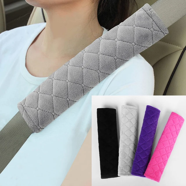 2Pcs Car Comfortable Seat Belt Cover Adjustable Plus Car Safety Belt Cover Shoulder Pad for Adults Kid Car Interior Accessories
