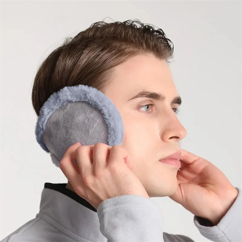 

Soft Plush Thickening Ear Warmer Women Men Cold Proof Fashion Winter Earmuffs Solid Color Earflap Outdoors Protection Ear-Muffs