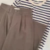Loose Wide Leg Pants High Waist Straight Cut Autumn New Style Casual Draping Feel Quality Trousers for Women in China