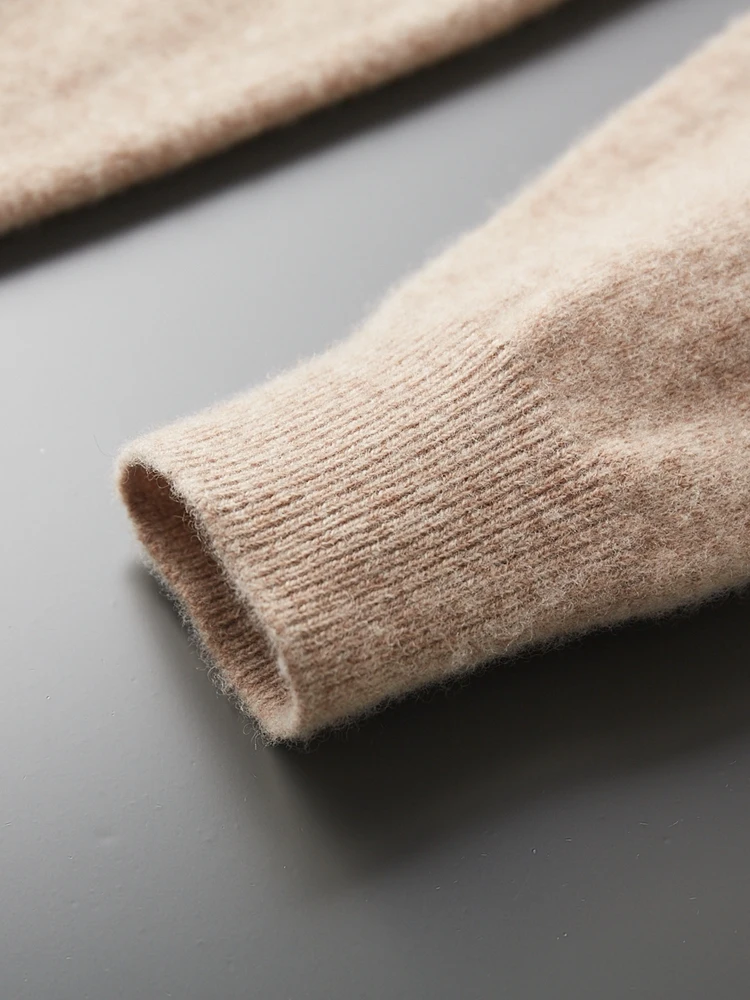 New Men's 100% Merino Wool Turtleneck Pullover Cashmere Sweater Thick Warm Jumpers Quality Soft Casual Smart Knitwear Basic Tops 5