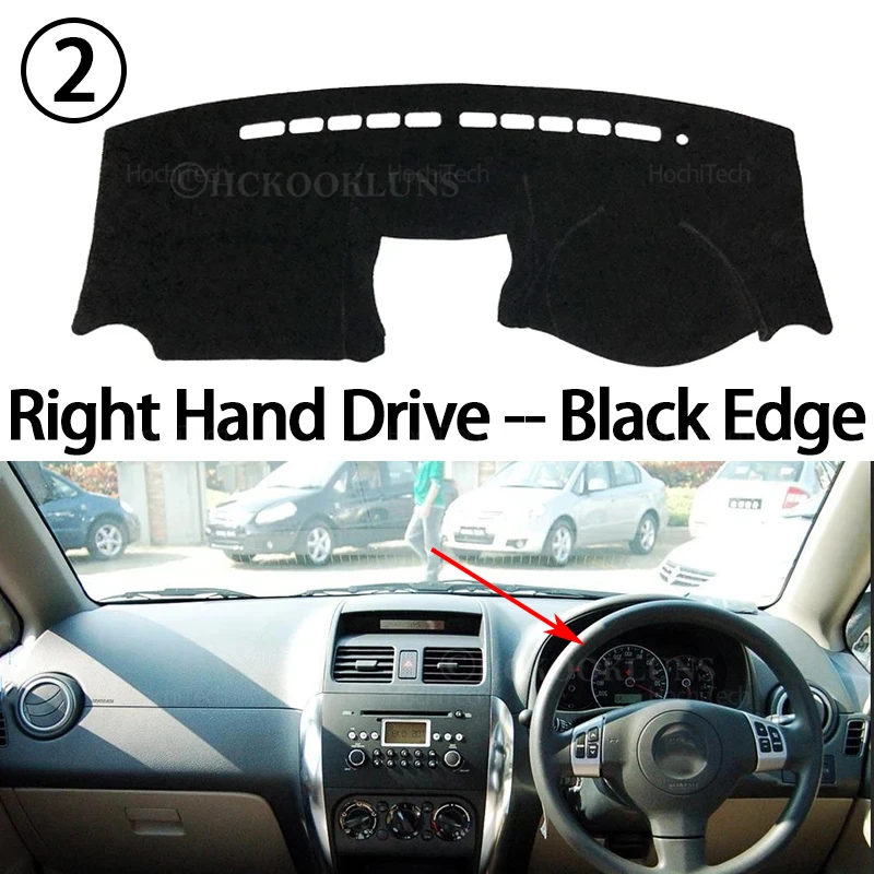 Für Suzuki SX4 2006 2007 2008 2009 2010 2011 2012 2013 Dashboard Abdeckung Matten Vermeiden Licht Pads Anti-Uv fall Teppiche Zubehör – Detail 5