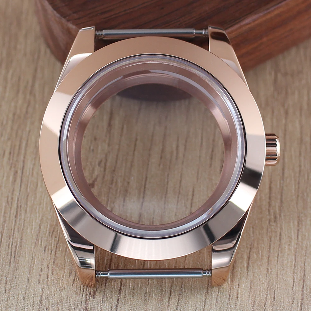 Fashion Round Edge Watch Case with Sapphire Glass - Waterproof, 36mm/39mm, 28.5mm Dial Compatibility