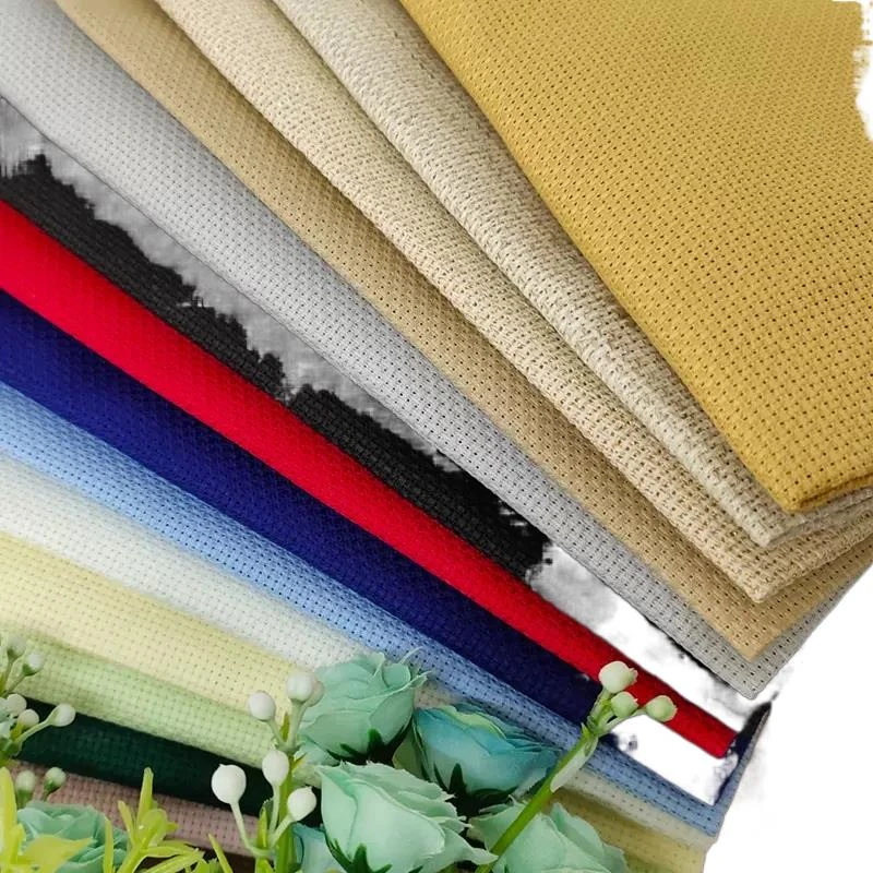 18ct/14ct/11ct/16ct Aida Cross Stitch Canvas Fabric Cloth Light Coffee Color Oldfashioned