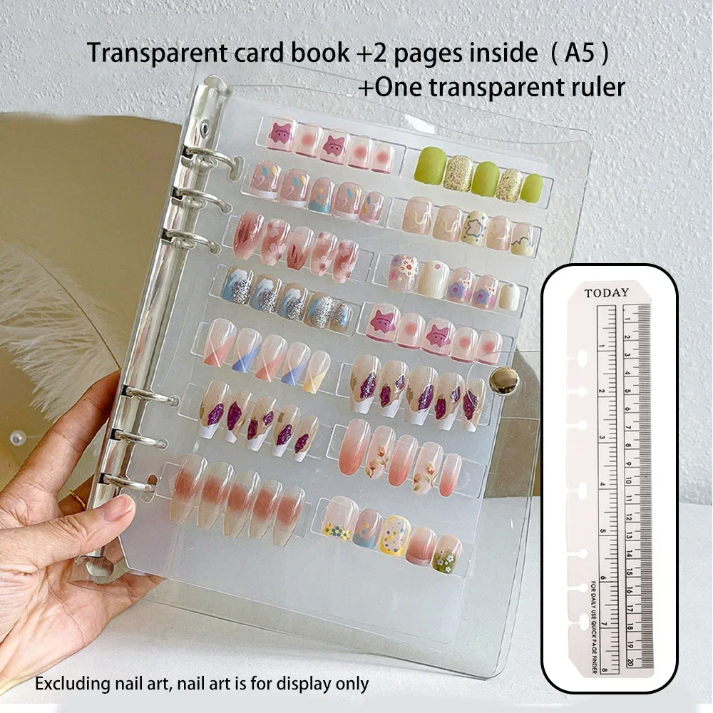 Esposizione di archiviazione per nail art Album Editor Strumento di archiviazione semplice per nail art fai-da-te Display per unghie Organizzatori per unghie Strumenti per nail art - immagine 6
