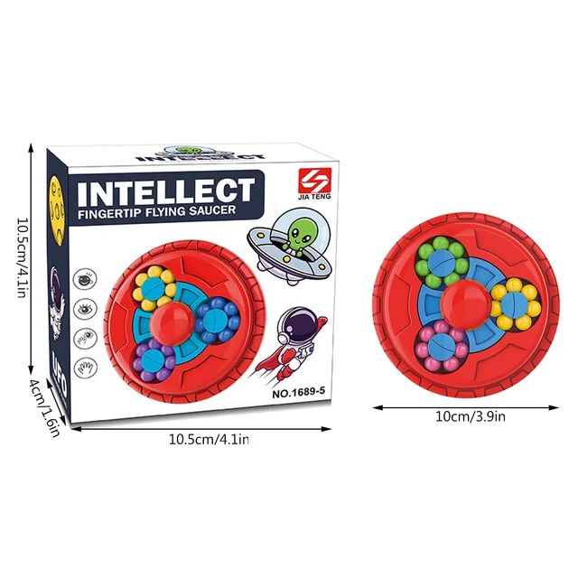 New Children Intelligence Rotating Magic Bean Fingertip Toy Kids Stress Relief Cube Toys For Aldult Relieve Decompression Game 2