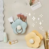 Flower Makeup Brush Storage Box Wall Mounted Household Bathroom Vanity Table Desktop Comb Toothbrush Shelf Cute Pen Holder 2