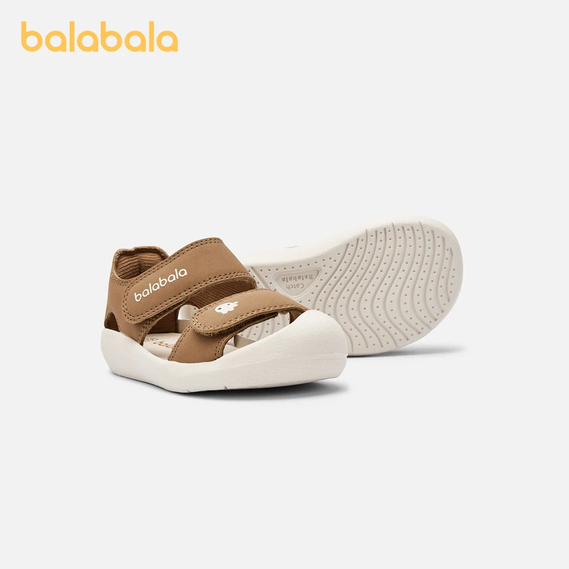 Balabala Children's Shoes Children's Sports Sandals Boys' Soft-soled 2025 Summer Girls' Toe-covered Anti-slip Sweet Shoes 3