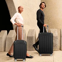 Ensemble de bagages Anajqaqia, 3 pièces 21/24/28 pouces, surface rigide en ABS 3