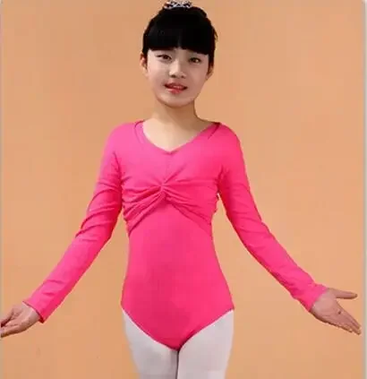 Long Sleeve Cotton Ballet Shrug Wrap Top Girl Ballet Warm Up Kids Child Leotard Crop Top