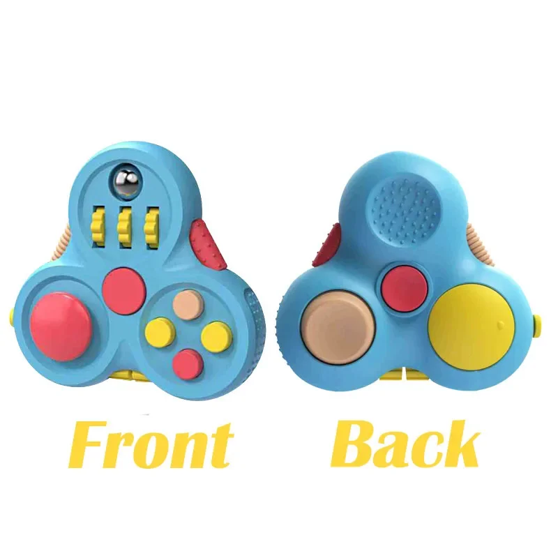 Decompression Toys Rotating Magic Bean Cube Fidget Toy Triangle Small Beads Educational Toy Children's Puzzle Stress Relief