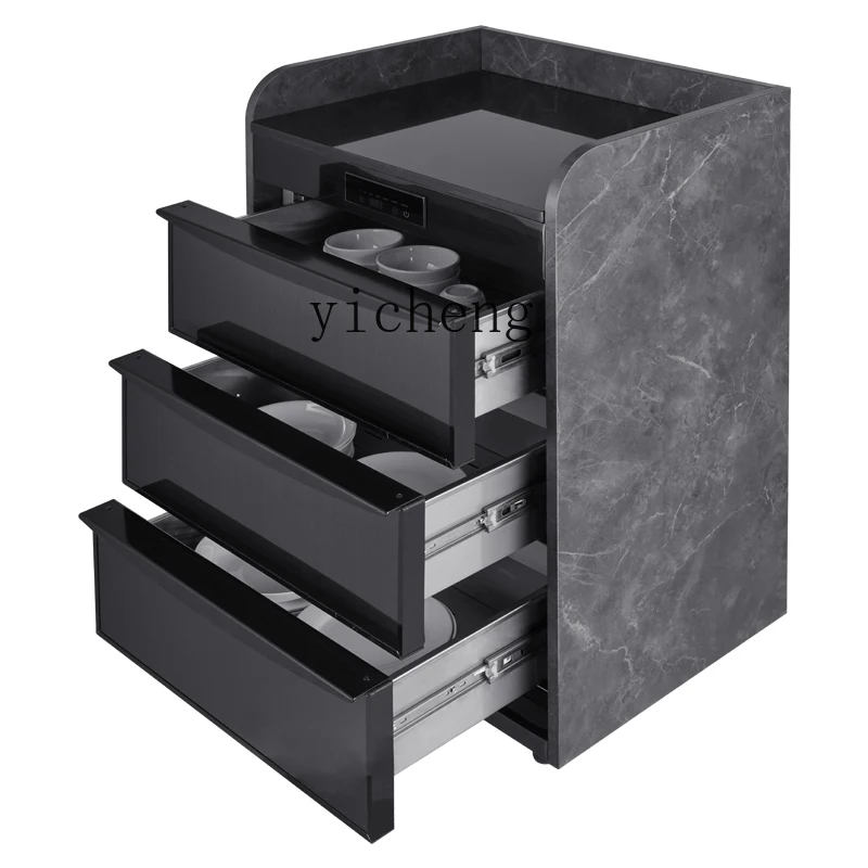 Tqh Tea Disinfection Cabinet Double Door Vertical Stainless Steel Cupboard Restaurant Hot Pot Marble Sterilized Cupboard