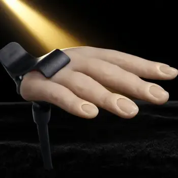 Mano per pratica nail art - Espositore per dita finte in silicone con giunti flessibili per allenamento per principianti, applicazione di smalti per unghie